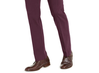 Tommy Hilfiger Men's Modern Fit TH Flex Stretch Comfort Dress Pants Red Size 40X32