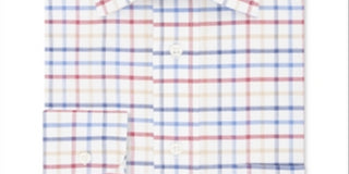 Eagle Men's Stretch Collar Check Dress Shirt White Multi Size 18/5