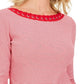 Karen Scott Women's Cotton Grommet Top Red Size Small