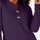 Karen Scott Women's Cotton Toggle Henley Sweater Purple Size Petite Small