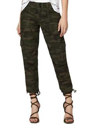 Sanctuary Women's Multi Camo Terrain Crop Pants Green Camo  Size 26