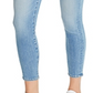 7 For All Mankind Women's The Cosmo Cropped Skinny Jeans Blue Size 26