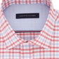 Tommy Hilfiger Men's Fitted Performance Stretch Blue Check Dress Shirt Red Size 15.5X32X33