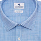 Ryan Seacrest Distinction Men's Ultimate Slim Fit Non Iron Performance Stretch Dress Shirt Blue Size 17X36-37