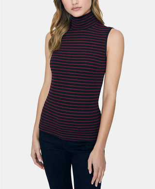 Sanctuary Women's Striped Ribbed Tank Top Black Size Small