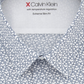Calvin Klein Men's Extra Slim Fit Temperature Regulating Stretch Print Dress Shirt Blue Size 12X32X33