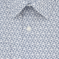 Calvin Klein Men's Extra Slim Fit Temperature Regulating Stretch Print Dress Shirt Blue Size 12X32X33