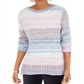 Style & Co Women's Crewneck Chenille Sweater Multi Space Dye Size PP