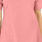 Karen Scott Women's Cotton Crochet Front Top Pink Size Small