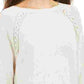 Style & Co Women's Lace Up Chevron Trim Sweater Beige Size X-Large