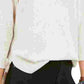 Style & Co Women's Lace Up Chevron Trim Sweater Beige Size X-Large