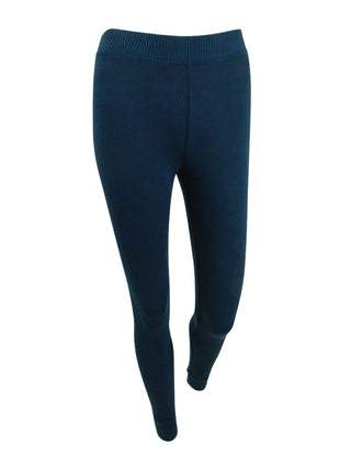 Alfani Women's Cozy Knit Leggings Navy Size Small