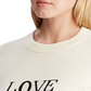Ralph Lauren Women's Logo Graphic Long Sleeve Crew Neck Sweater White Size Large