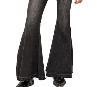 Free People Women's Irreplaceable High Waist Flare Jeans Black Size 31