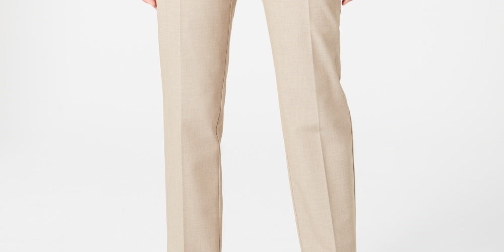 Charter Club Women's Slim Fit Ankle Pants Beige Size 8