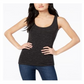 Maison Jules Women's Speckle Sleeveless Scoop Neck Top Black Size XS