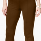 Style & Co Women's SeaPonte Knit Skinny Pants Dark Brown Size -Petite S/M
