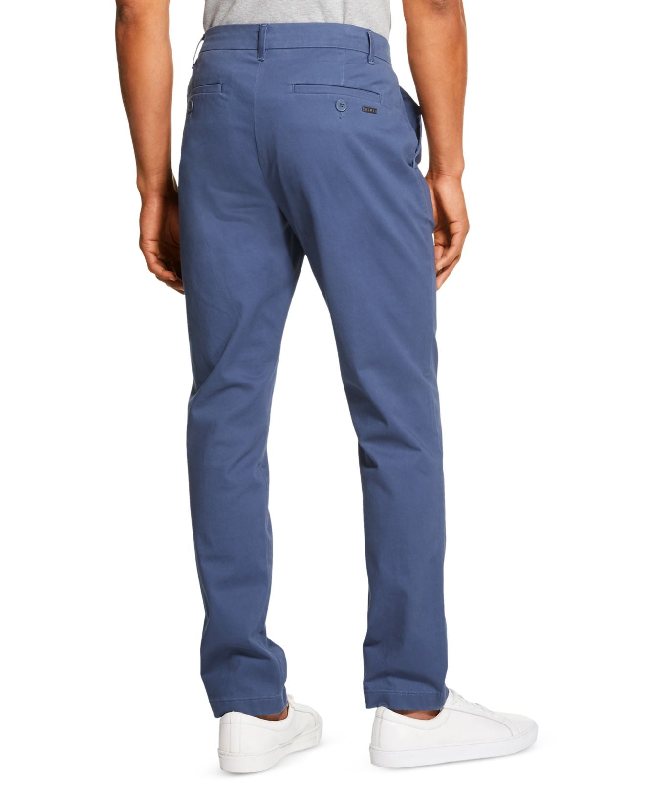 DKNY Men's Bedford Straight Leg Chino Stretch Pants Blue Size 38X30