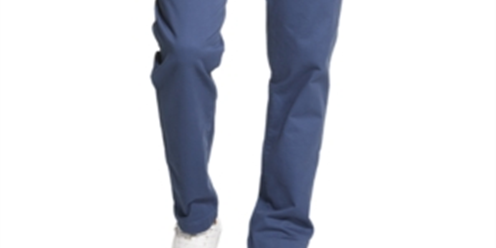 DKNY Men's Bedford Straight Leg Chino Stretch Pants Blue Size 38X30