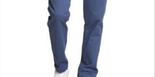 DKNY Men's Bedford Straight Leg Chino Stretch Pants Blue Size 38X30
