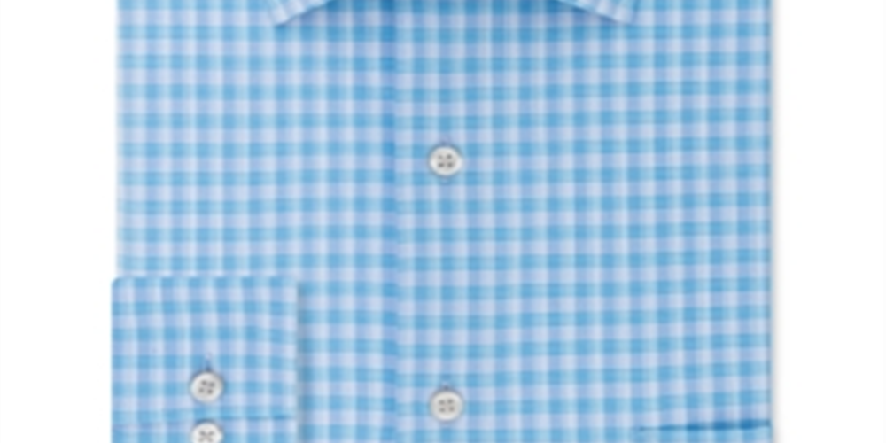 Van Heusen Men's Regular Fit Performance Dress Shirt Blue Size 16