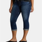 Silver Jeans Co Women's Suki Rolled Capri Jeans Blue Size 33