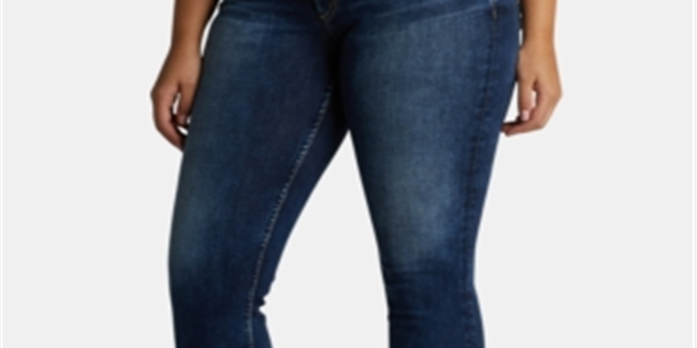 Silver Jeans Co Women's Suki Rolled Capri Jeans Blue Size 33