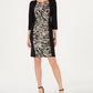 JM Collection Women's Triple Keyhole Sheath Dress  Beige Size X-Large