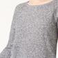 Karen Scott Women's Heather Long Sleeve Jewel Neck T-Shirt Top Gray Size Petite Small