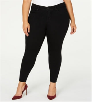 Celebrity Pink Women's Plus Denim Mid Rise Skinny Jeans Black Size 27