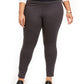 Style & Co Women's Wide Waistband Ponte Knit Leggings Gray Size 24W