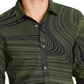 INC International Concepts Men's Striped Collared Classic Fit Dress Shirt Black Size Medium