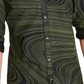INC International Concepts Men's Striped Collared Classic Fit Dress Shirt Black Size Medium