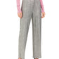 JM Collection Women's Metallic Crinkle Pants Silver Metallic  Size X-Large