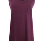 Style & Co Women's Cotton V Neck Tank Top Purple Size Medium