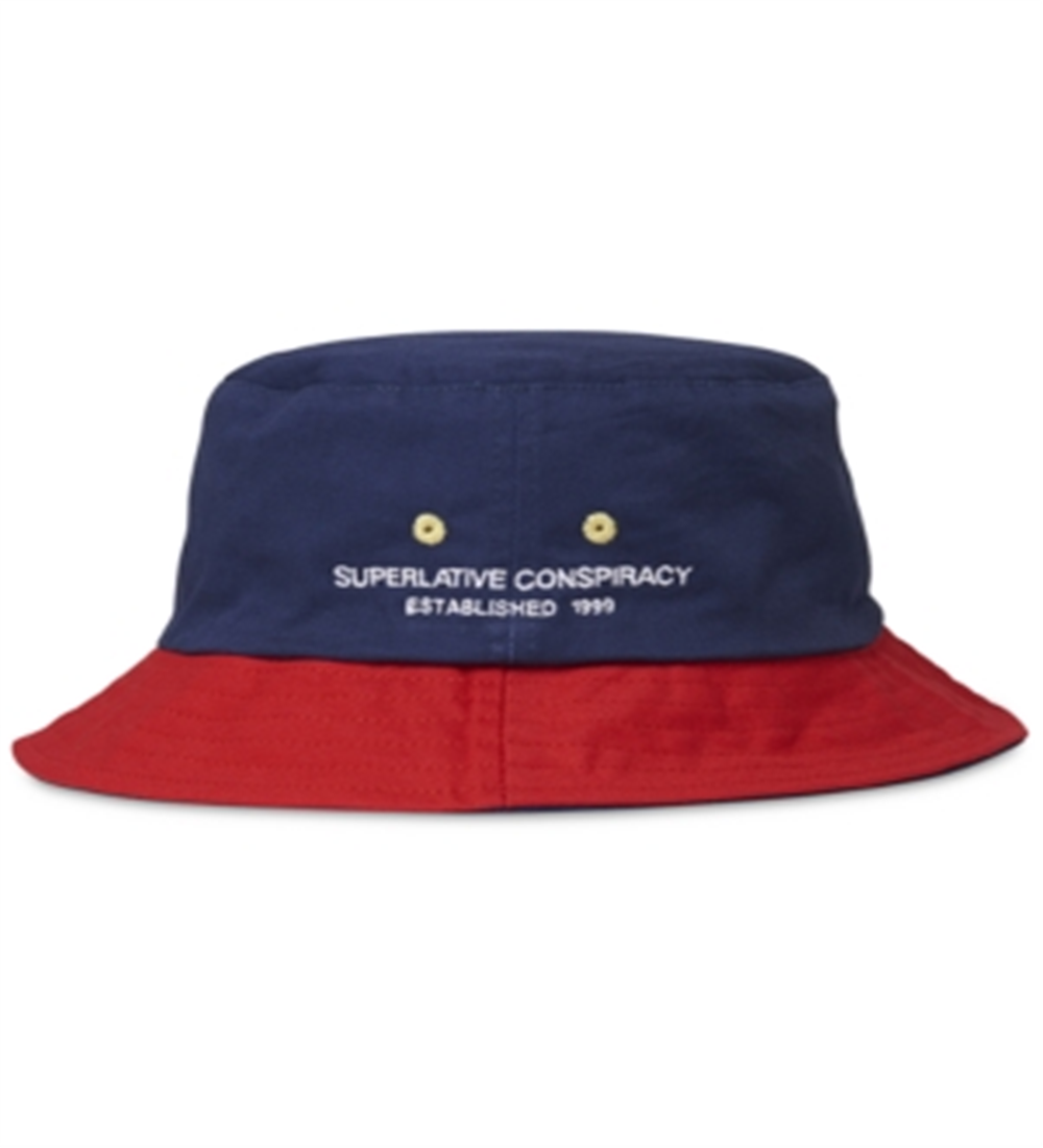 WeSC Men's Reversible Fishing Bucket Hat Navy Size M-L