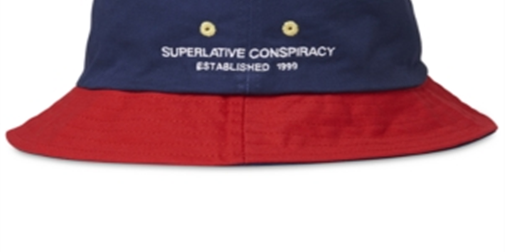 WeSC Men's Reversible Fishing Bucket Hat Navy Size M-L