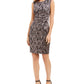 Jessica Howard Women's Sleeveless Above the Knee Sheath Cocktail Dress Black Size 12