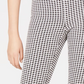 Maison Jules Women's Gingham Pull On Pants Black Size X-Small
