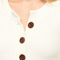 Oliver Henley Shirt Women's Long Sleeve With Buttons Sweater White Size Small