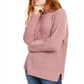 Hippie Rose Junior's Mock Neck Chenille Sweater Purple Size X-Large