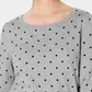 Karen Scott Women's Dot Dream Sweater Gray Size Large