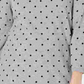 Karen Scott Women's Dot Dream Sweater Gray Size Large