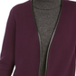 Charter Club Women's Milano Cotton Open Front Cardigan Purple Size X-Small