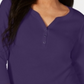 Karen Scott Women's Cotton Henley Shirt Purple Size Petite XL