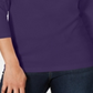 Karen Scott Women's Cotton Henley Shirt Purple Size Petite XL