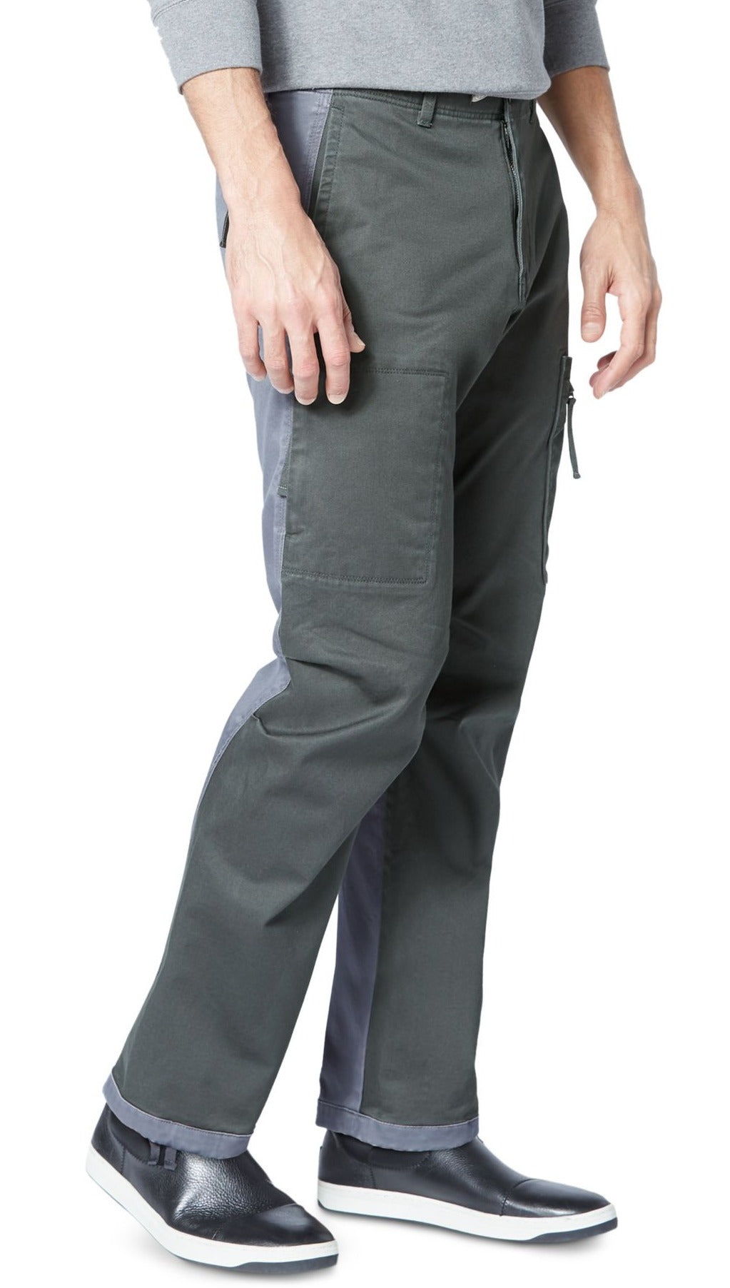 Dockers Men's Slim Fit stretch fabric pdurability Urban Cargo Pants Gray Size 38X30