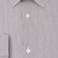 Calvin Klein Men's Extreme Slim Fit Temperature Regulation Check Dress Shirt Gray Size XL