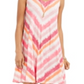 Style & Co Women's Print Sleeveless Swing Dress Pink Size Petite Small