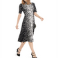 Alfani Women's Mock Neck Tie Back Dress Black Size Petite S
